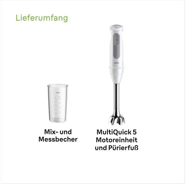 Immersion Blender Braun MQ 50001 M MultiQuick 5 (0X22111507)