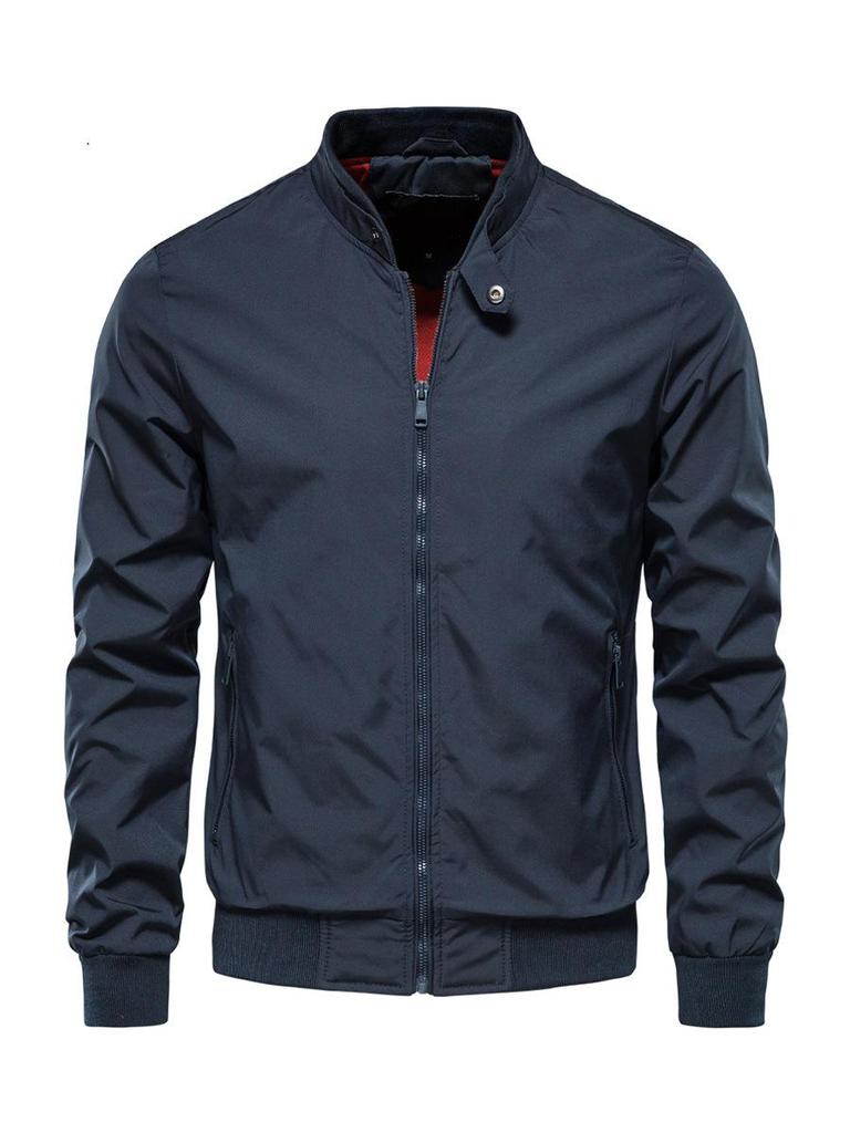 Trendy Men's European & American Casual Spring/Autumn Jacket - Fashionable, Lightweight Outerwear