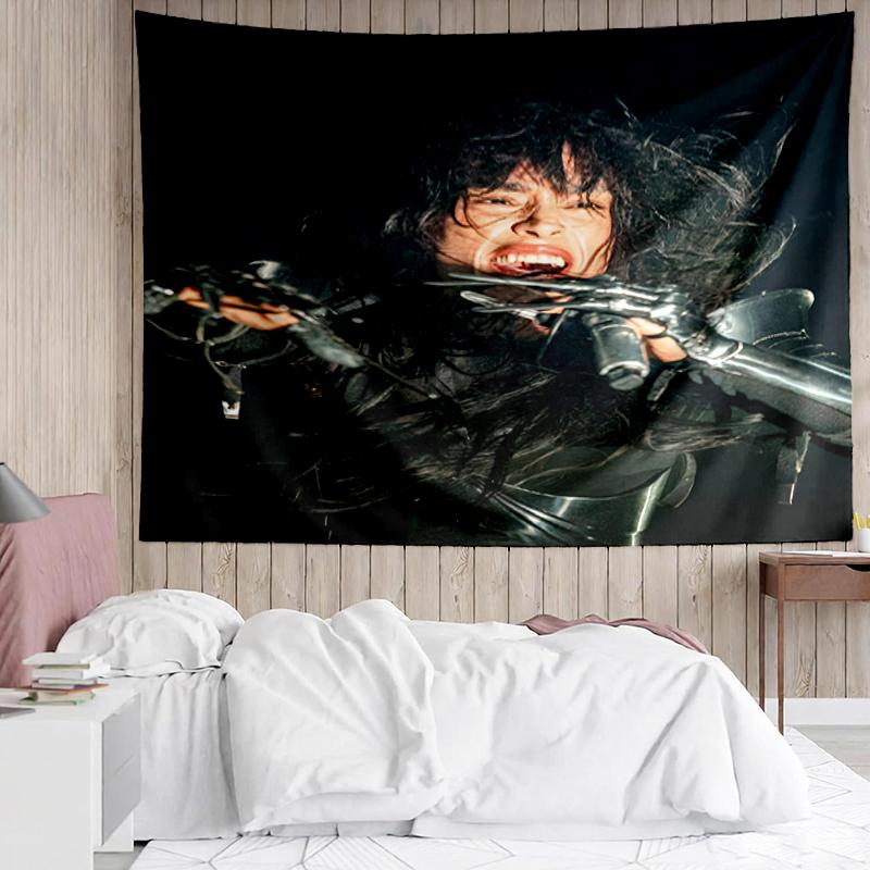 Loreen Print Tapestry, Backdrop, Easy Setup, Ideal for Bedroom, Office & Living Room, with Aesthetic Wall Hanging Decor.