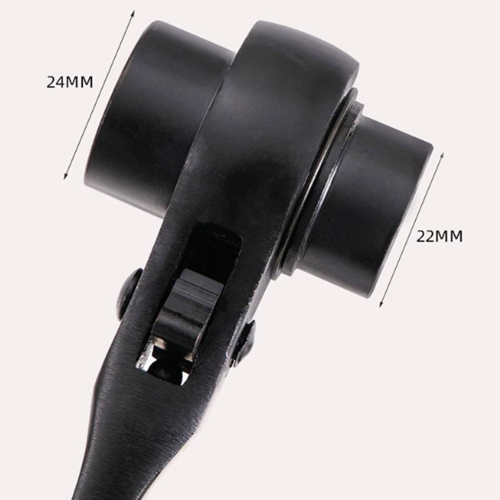 Heavy Duty Podger Ratchet Wrench Spanner with Double Openings for Professional Repair Needs Scaffolding and Repair Work