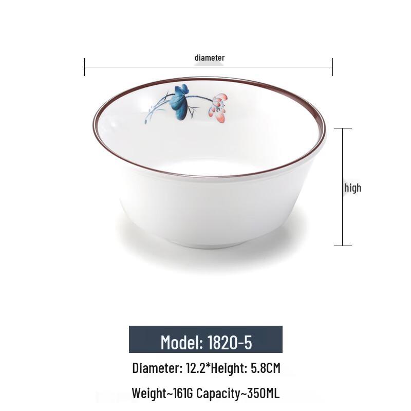 Commercial Melamine Noodle Soup Bowl