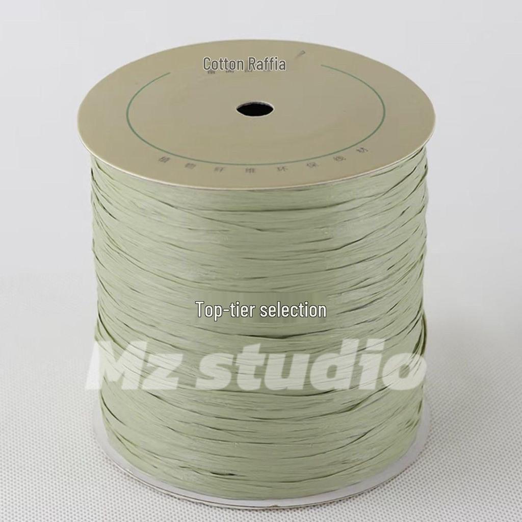 250m Bast Baumwollstroh Rolle für DIY: Handgefertigte Hüte & Taschen, Kostenloser Versand