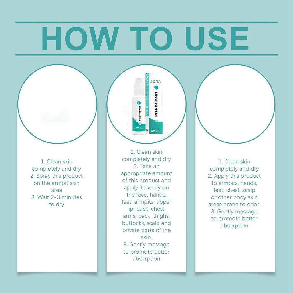 Antyperspirant w sprayu pod pachy jest suchy i odświeżający, pozostawiając chłodny. Spray do ciała jest gładki i odświeżający, a rozpylanie jest delikatne, 30 ml