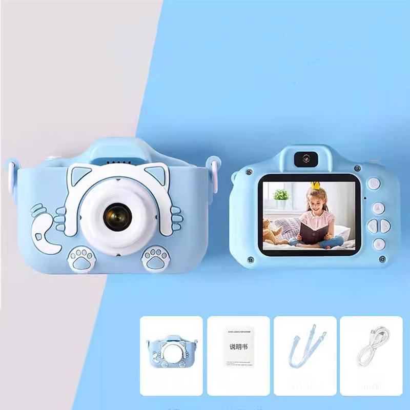 Kids Camera Toys 2 Inch Screen Hd Cartoon Kids Digital Camera Mini Slr Camera Cute Toy For Children Birthday Christmas Gifts