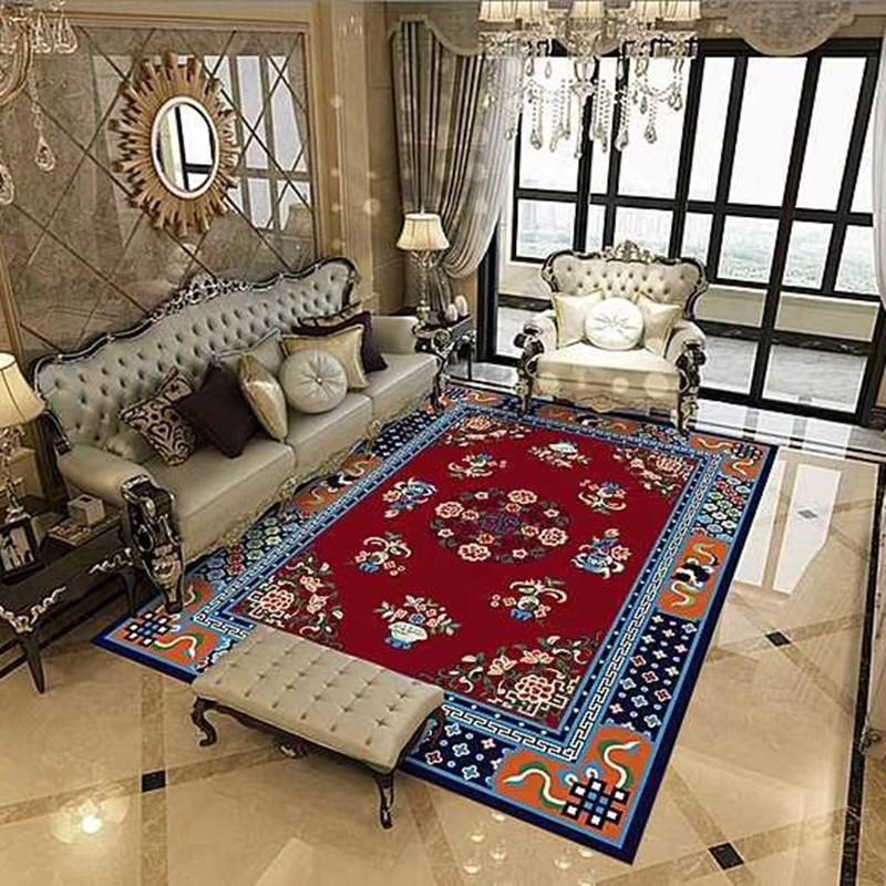 New Chinese Style Carpet Floor Mat Living Room Sofa Floor Mat Household Bedside Carpet