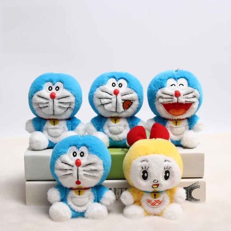 Doraemon Plush Keychain Bag Charm Super Soft Pp Cotton Stuffed Toy Gift For Anime Fans Kids