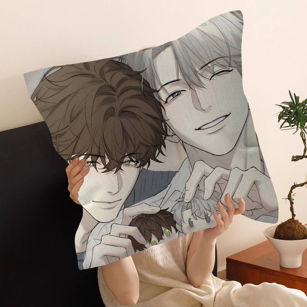 Cartoon N-Nerd P-Project Bl Anime Cushion Cover Polyester Sofa Cushions Decorative Throw Pillows Home Decoration Pillowcover