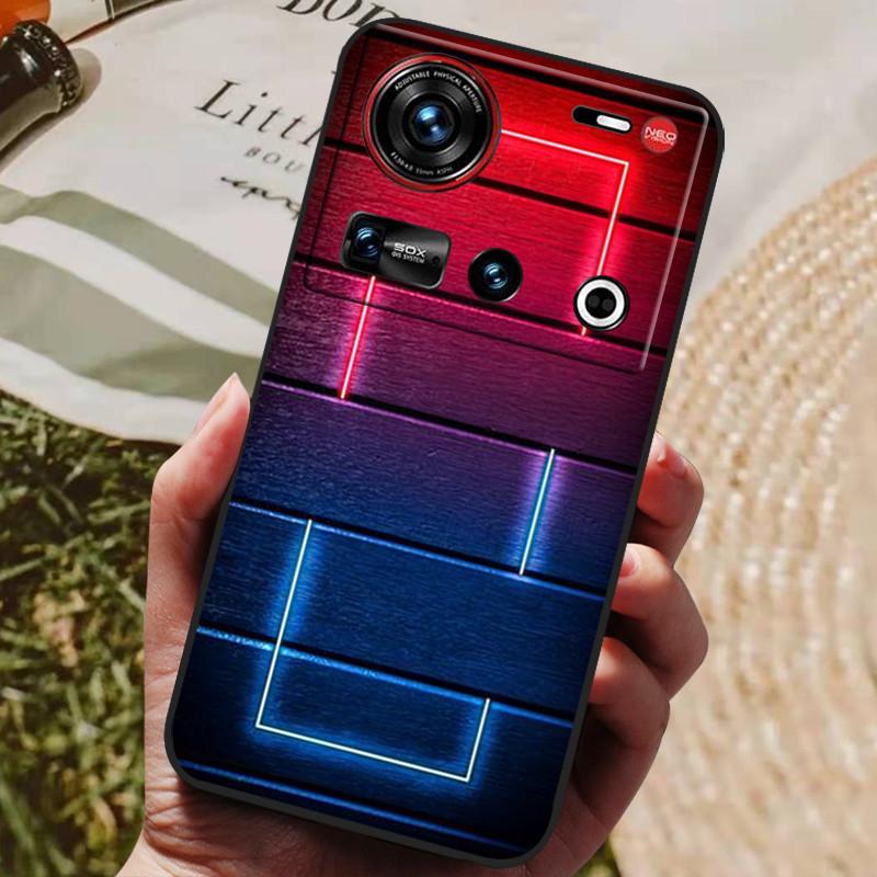 Pro pouzdro ZTE Nubia Z70 Ultra 5G 6,85'' Černé silikonové TPU měkký kryt telefonu pro Nubia Z70 Ultra Ochranné zadní kryty Z 70 Ultra