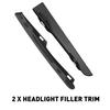 2Pcs For 95-97 Toyota Tacoma 4WD Front Bumper Grille Headlight Filler Trim Panel