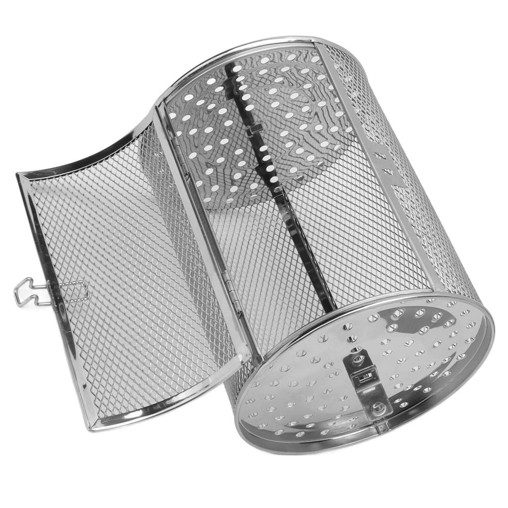 Oven Cage 360 Degree Rotatable Stainless Steel Oven Rack Roast Basket for Baking Nuts BBQ Roaster