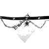 Black Diamond Butterfly Pentagram Double Layer Necklace Choker - Women's Niche Design Accessory