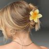 4pcs Egg Flower Grab Clip Female Summer Back of the Head Half Tie Hair Clip Large Shark Clip Hair Card Headdresse Gift