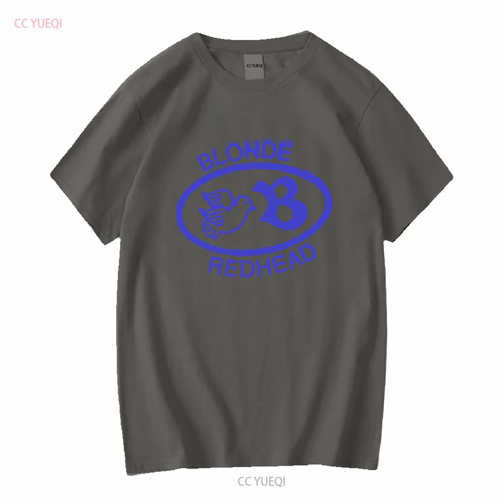 Blonde Redhead Band Logo T Shirt Tour Rock Music Long or Short Sleeves Vintage Washed Comfortable Casual Streetwear Slightly
