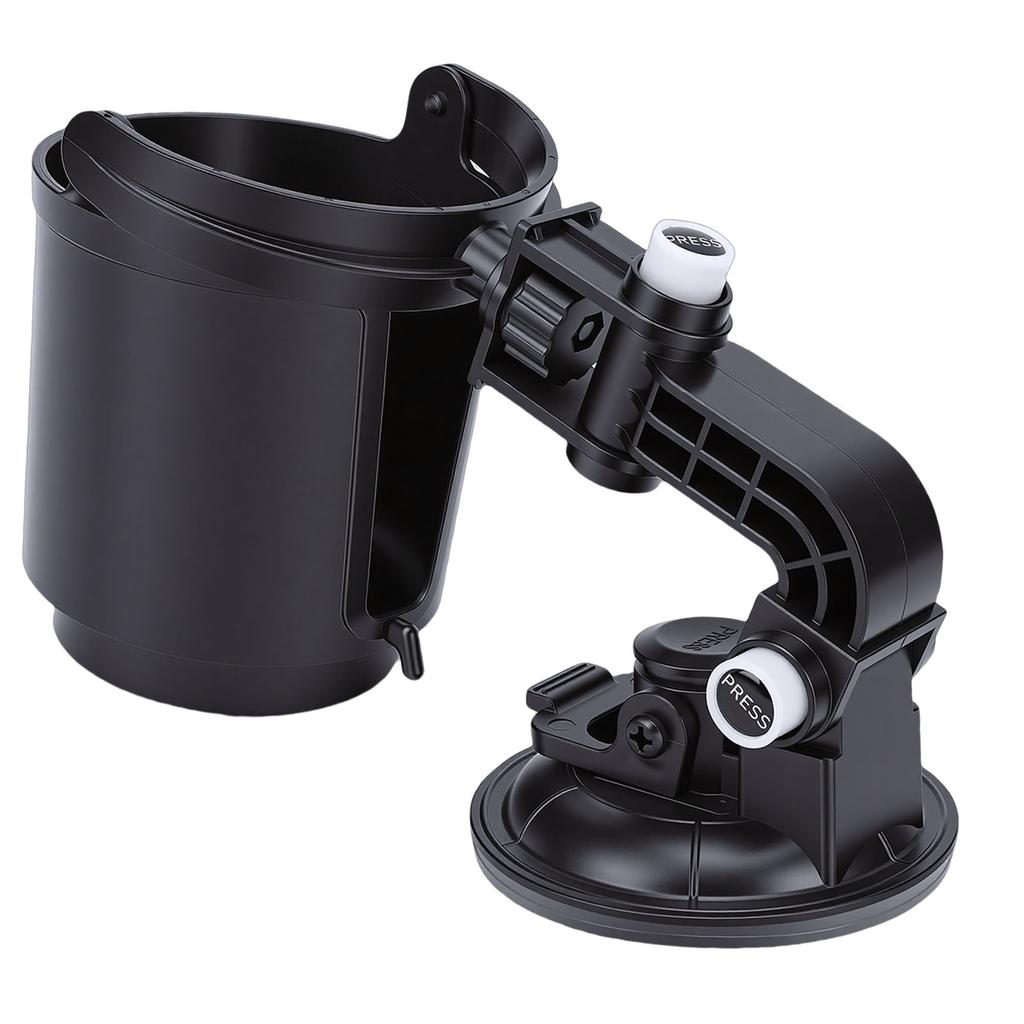 Recessed Folding Cup Drink Holder Adjustable Automotive Drink Holder with Suction Cup