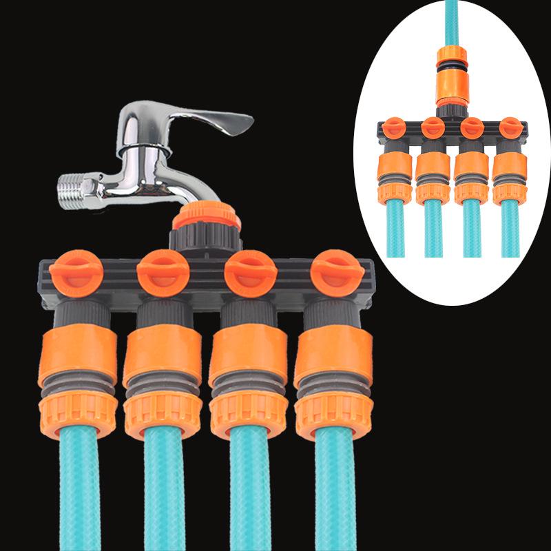 Verdickter ABS-Vierwege-Wasserrohr-Schnellverbinder mit Schalterventil-Verteiler