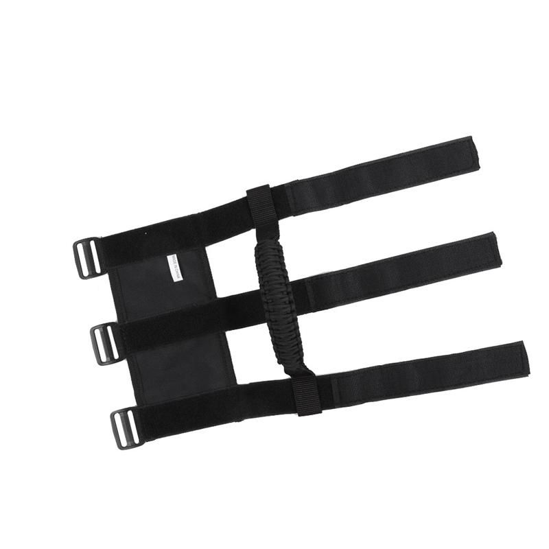 2Pcs Car Roof Handle Rope Grab Handles Grip Handle Fit For Jeep Wrangler CJ YJ TJ JK JL 1955-2020 For Jeep Gladiator JT