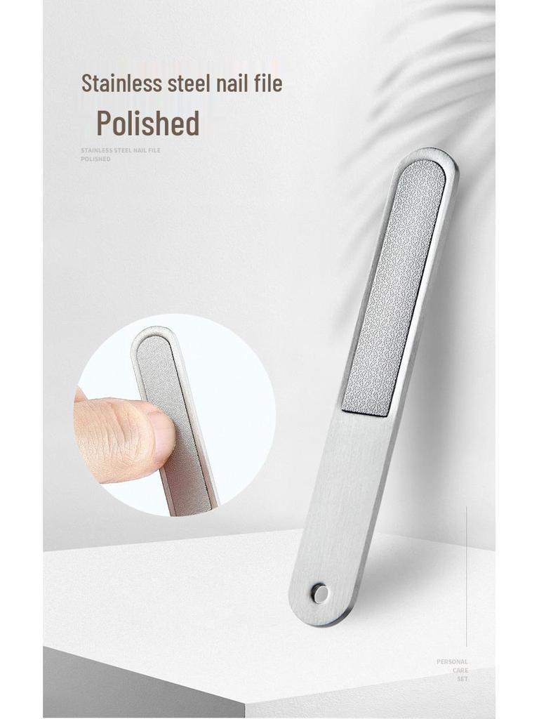 8-Piece Stainless Steel Manicure Kit with Logo Printing: Nail Clippers, Scissors, and Gift-Ready Tools