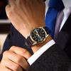 POEDAGAR Orologi di Lusso di Alta Qualità per Uomo Sportivi Quarzo Pelle Impermeabile Luminosi Data Giorno Orologio Maschile Reloj