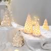 Weißer Keramik Weihnachtsbaumschmuck Dekoration Neujahrsfeiertag Tischaufsteller für Zuhause Festliche Dekoration Geschenk