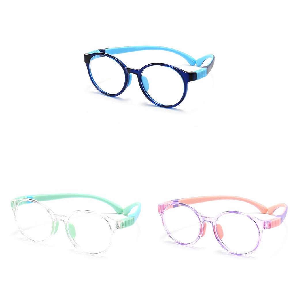 Kids Antiblue Light Glasses With Frame And Clear Uv Protection For Home Use