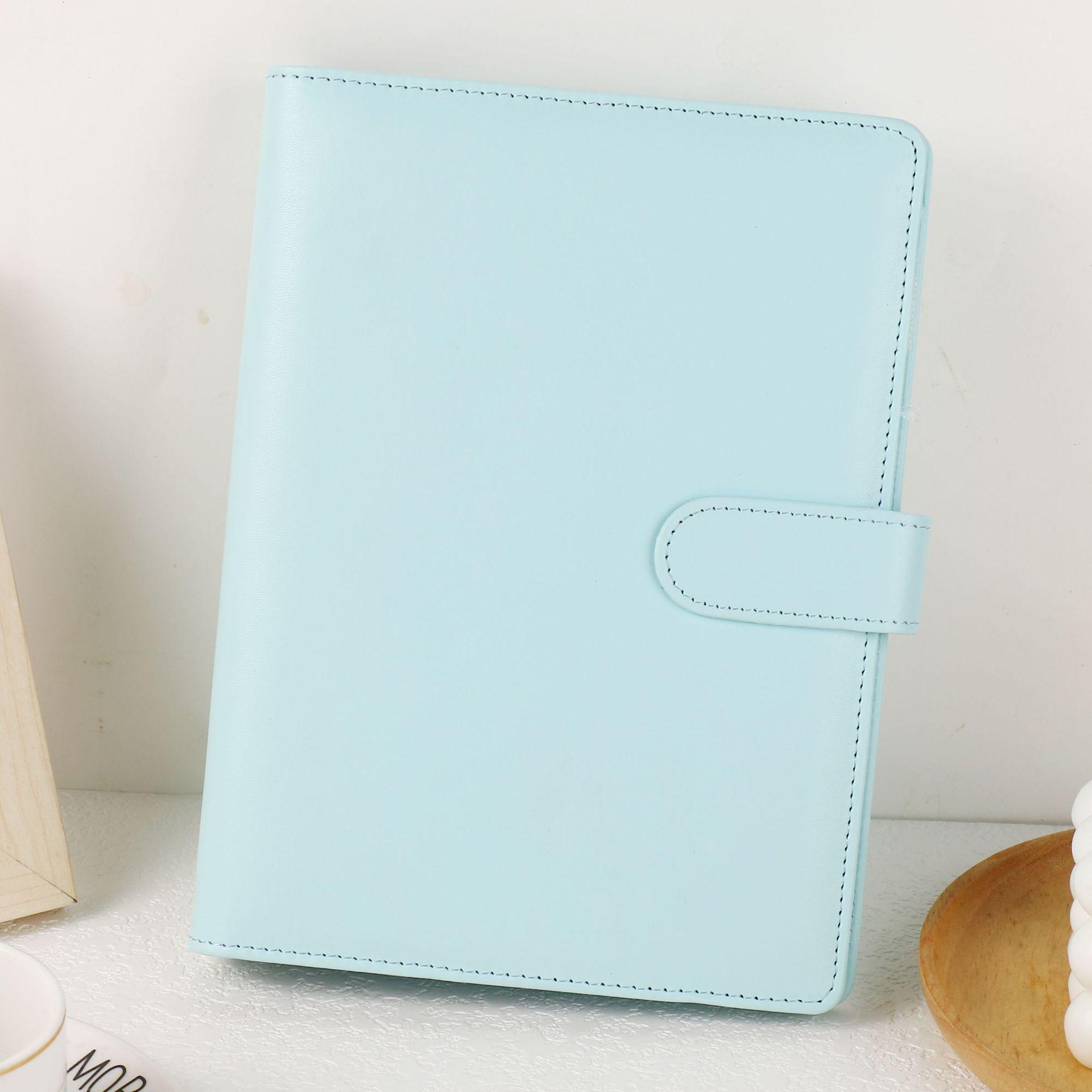 

**Кожаный планер А5 и обложка для альбома для карточек в стиле колор-блок «Макарон»** A5