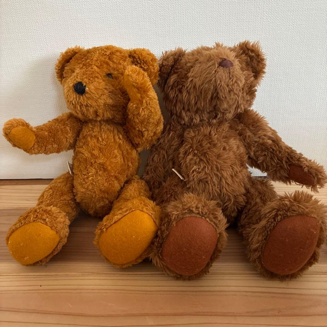 

[USED] Felissimo Honiton Lace Victoria Park Market Teddy Bears (2 pieces)