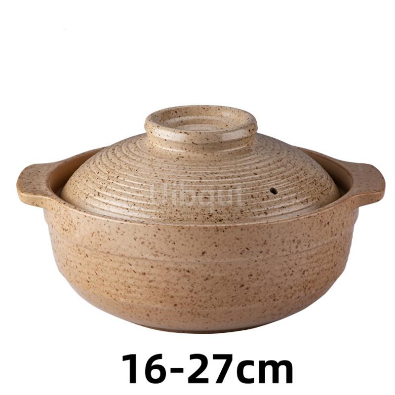 hot pot casserole Japanese pan rice small Ceramic tile old high temperature dry stew deep soup pot cookware clay cooking pot