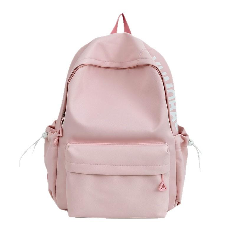 New Korean Style Campus Backpack Large Capacity Lightweight Student Schoolbag Women's Fresh Travel and Casual Letter Backpack