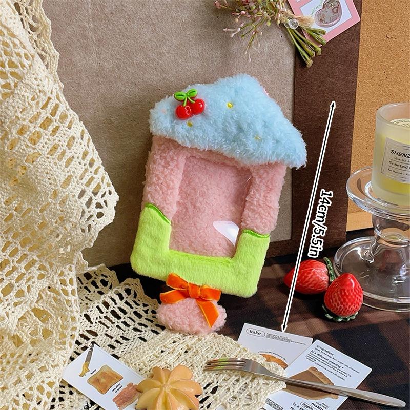Plush Photocard Holder Cute Photocard Binder 3In Cards Albums For Cards Idol Kpop Cards Protective Case