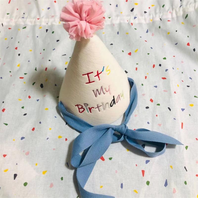 Korean-style Instagram Baby Birthday Hat Theme Party First Birthday Decoration Pointed Hat Photo Props
