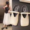 Women's Slippers Flat Sole Cover Toe Square Toe Ladies Shoes Dress Daily Commute Summer Lazy People Zapatillas De Mujer