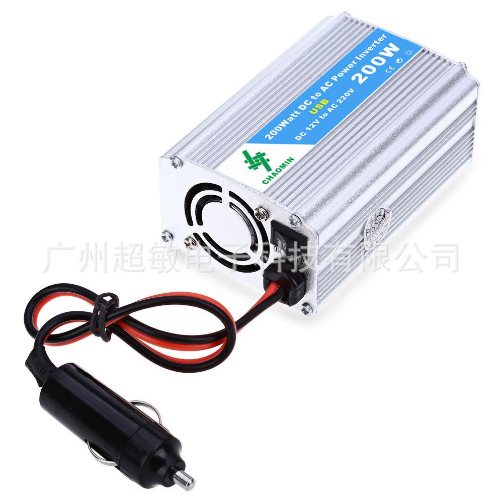 Intelligent Inverter 12V To 220V 100W 200W Vehicle Inverter Converter with USB