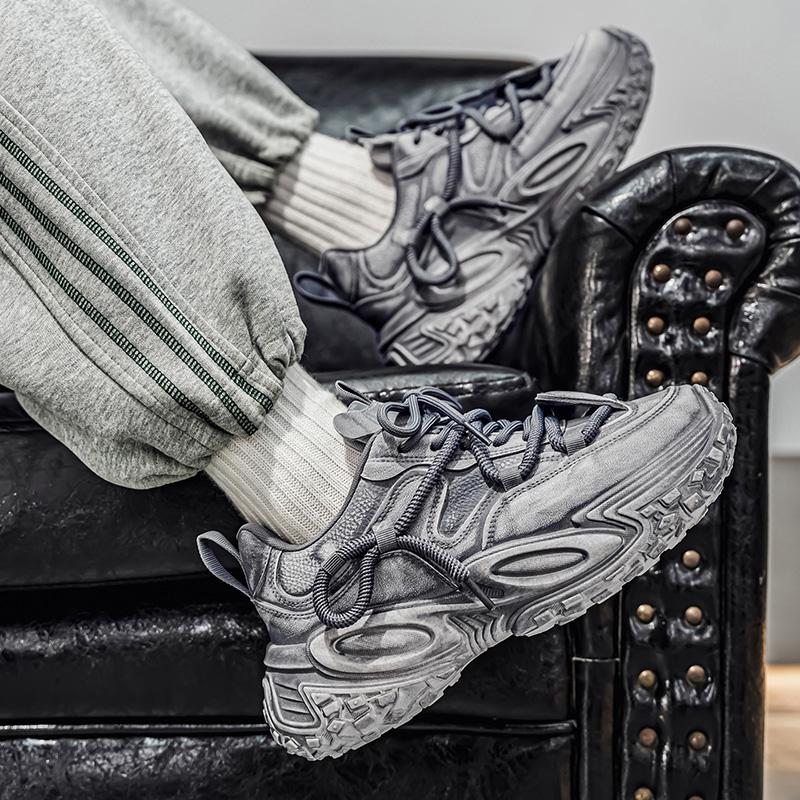 Nowa Moda Męskie Cztery Pory Roku Wygodne Buty na Grubej Podeszwie Studenci Chłopcy Modne Miękka Podeszwa Oddychające Casualowe Sneakersy do Biegania