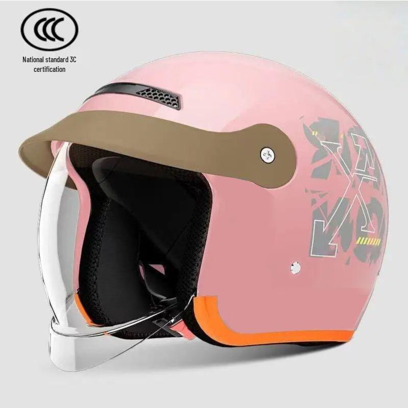 Certified Electric Vehicle Winter Helmet with Push-in Visor - Unisex, One Size One Size