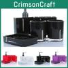 Elegant Acrylic Bathroom Five Piece Set With Creative Design For Wedding Gift And Modern Decor