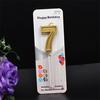 Glitter Number Candles Gold Number 0-9 Birthday Party Candle Cake