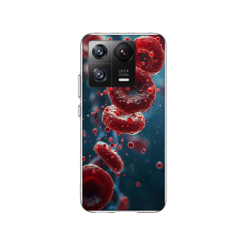 Blood Platelets Under Microscope Phone Case For Xiaomi Poco F7 Ultra X7 X6 M8 M7 M6 M4 M3 Pro X4 Mi 15 15T 14 14T 12T 12S 10T Pr