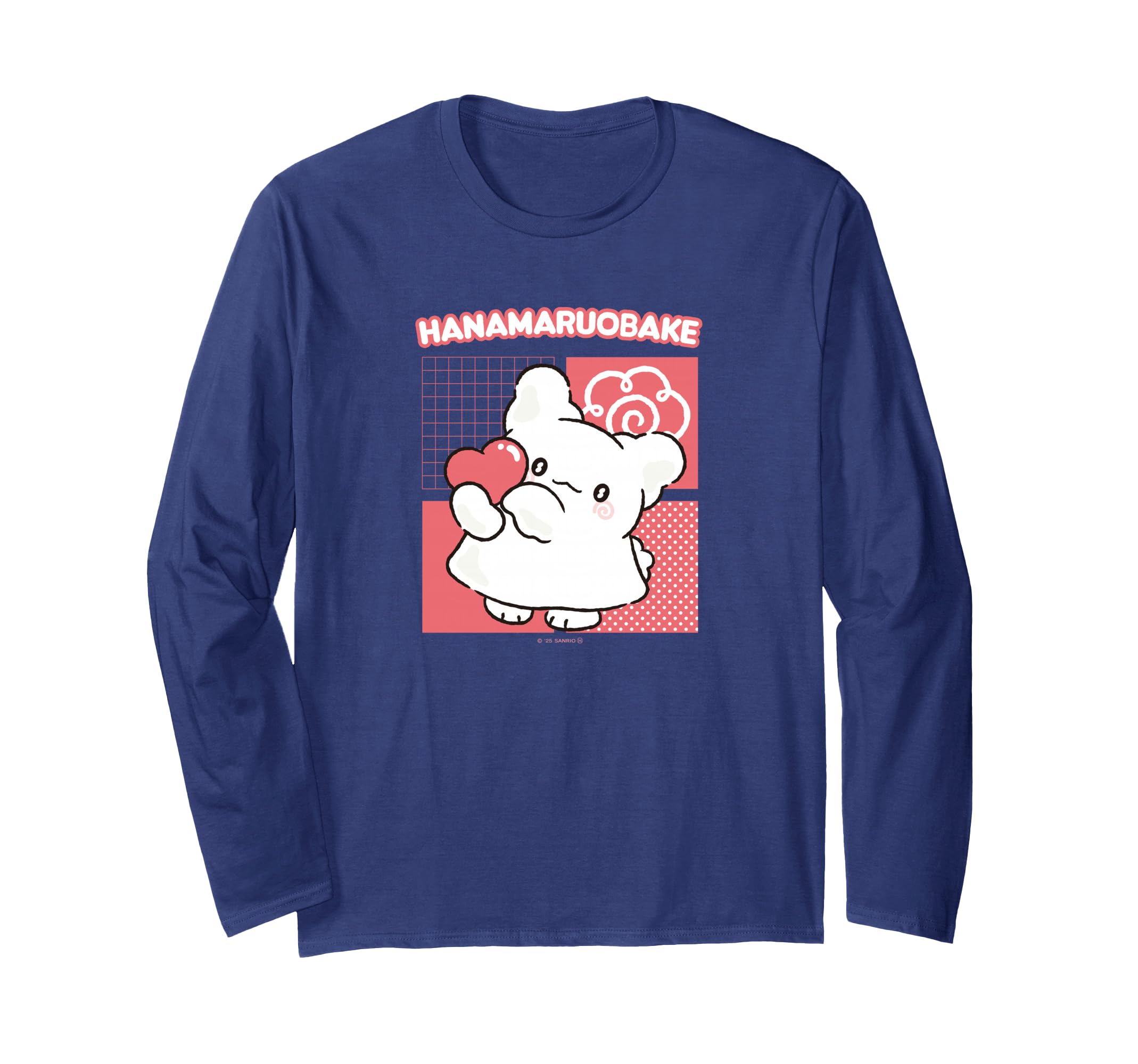 Hanamaru Obake Стандартная футболка с длинным рукавом Сердце