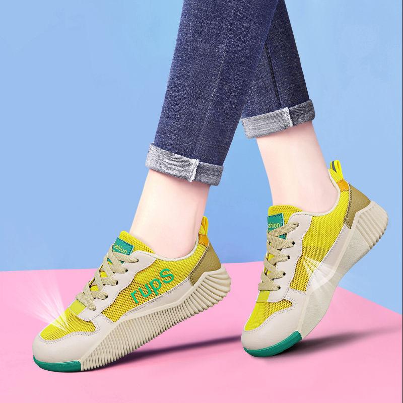 

Новые летние женские туфли, модные сетчатые туфли с отверстиями, дышащие, легкие, с мягкой подошвой, для тренировок, дорожные туфли, женская повседневная обувь 41