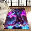 1PC Custom Name Ethereal Dragon's Might Theme Floor Mat Ideal for Living Room, Game Rooms, Office, Bedroom, Office Floor Mat , Floor Mats for Home