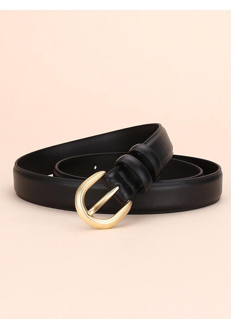 Women's Versatile Genuine Leather Pin Buckle Belt - High-End, Fashionable, and Simple Design