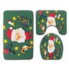 Christmas Bathroom Floor Mat Toilet Three-Piece Set