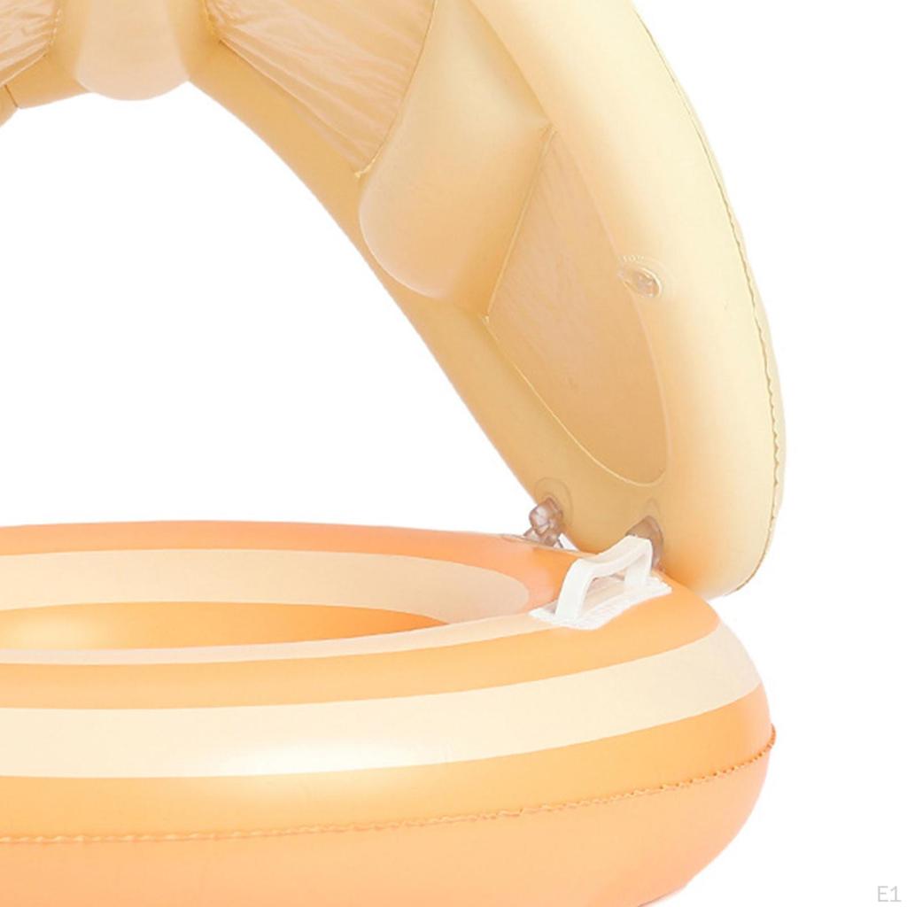 Baby Pool Float with Sun Protection Canopy for Boys Girls Beginner Swimmers