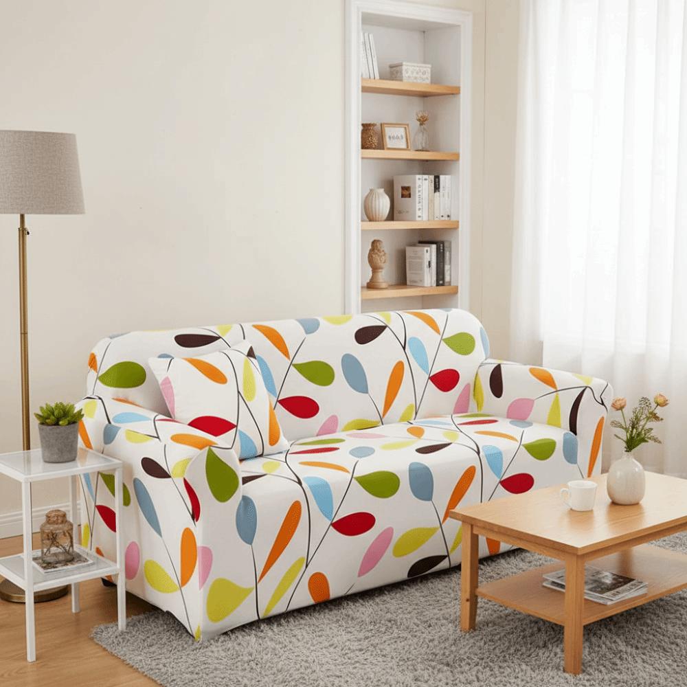 Protector Cover High Elasticity Sofa Cover Print Design Washable Couch Cover Breathable Removable Sofa Protector Home Decor