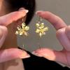 Iris Flower Long Earrings: Elegant, Unique Luxury with a High-End Feel for Women.