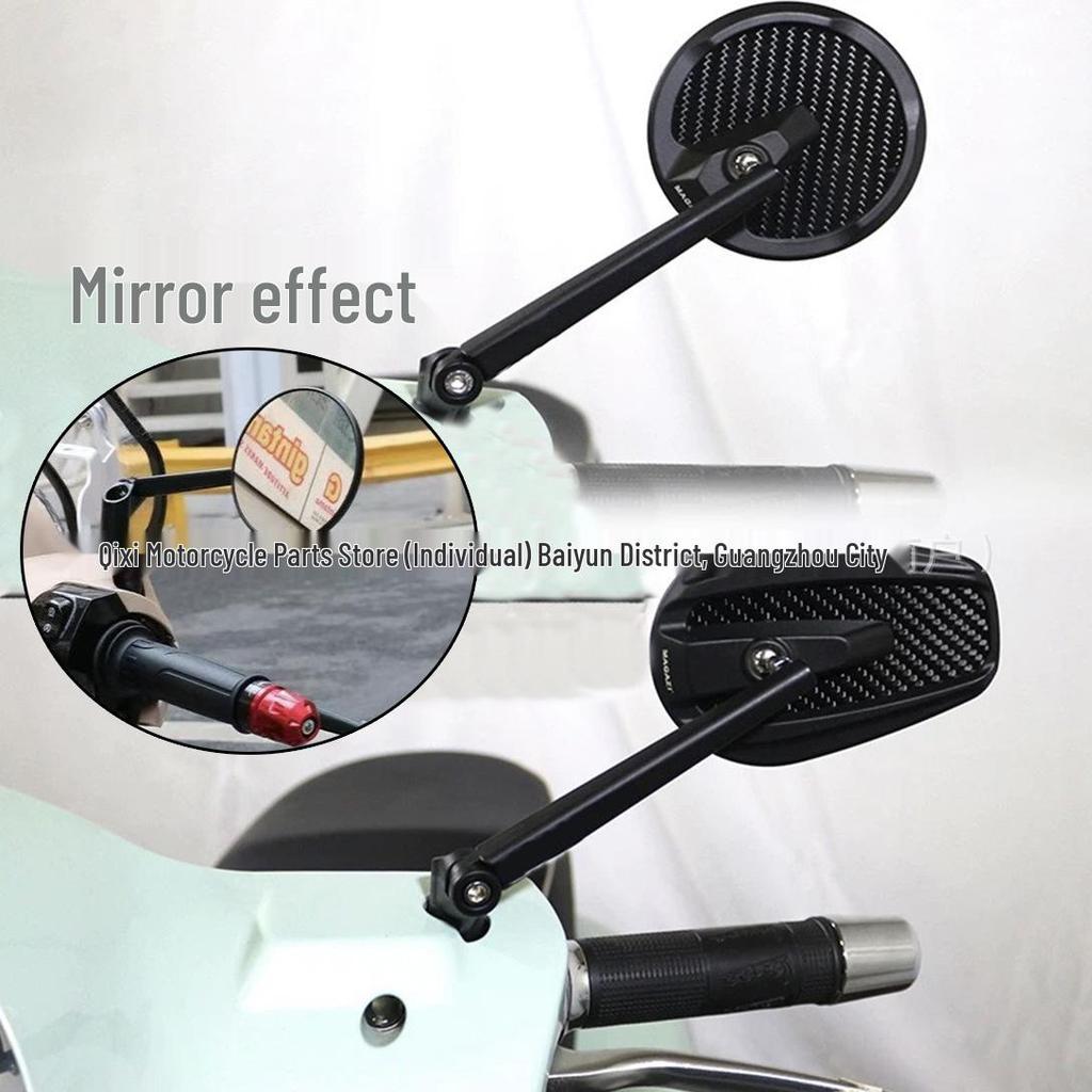 Carbon Fiber Texture Rearview Mirror for Ninebot Electric Scooter