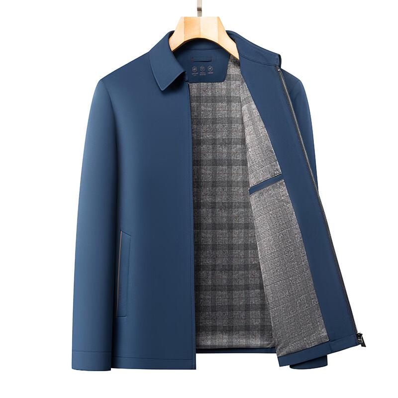 ROMON Men's Business Casual Turn-down Collar Jacket LMYC5760-20