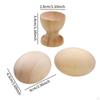 8Pcs Unfinished Wood Eggs Craft Supplies Creative for Drawing Fillable Easter Interactive