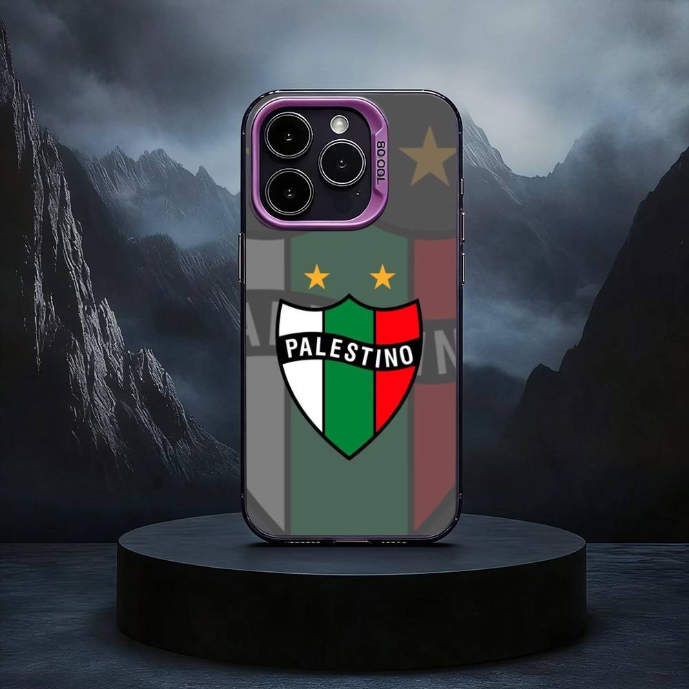 Club D-Deportivo P-Palestino Phone Case For iPhone17,16,15,14,13,12,11 Plus,Pro Max Black Candy silver phone case