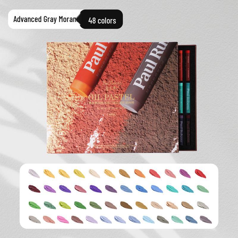 Rubens Washable Oil Pastels for Children: Soft Crayons in 24, 36 Heavy, and 48 Macaron Colors